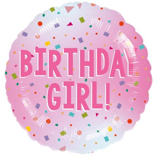 Birthday Girl Standard Foil Balloons