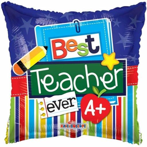 18 Inch Best Teacher Ever Foil Balloon