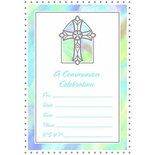 Communion Blue Value Pack of Invites, Pack of 20