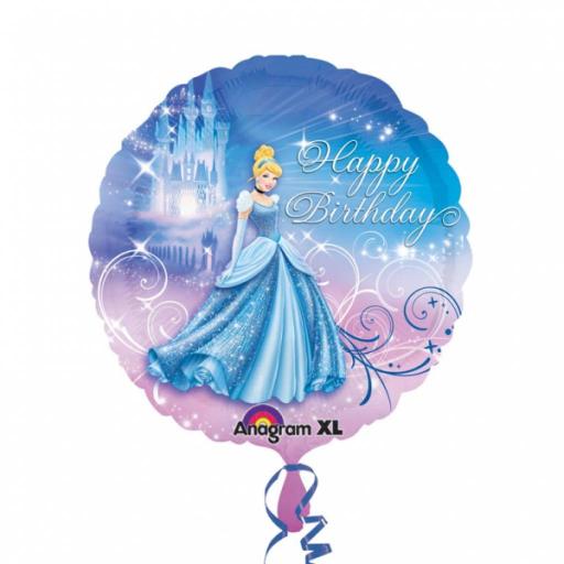 Cinderella Happy Birthday Standard 18" Foil Balloons