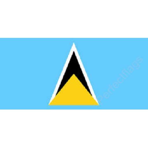 Saint Lucia National Flag 5"x3"