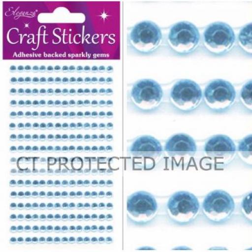 Stickers 4mm x 240 Pearls Blue