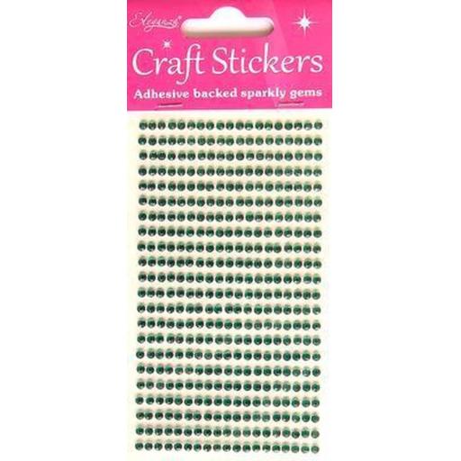 Stickers 3mm 418 gems Green