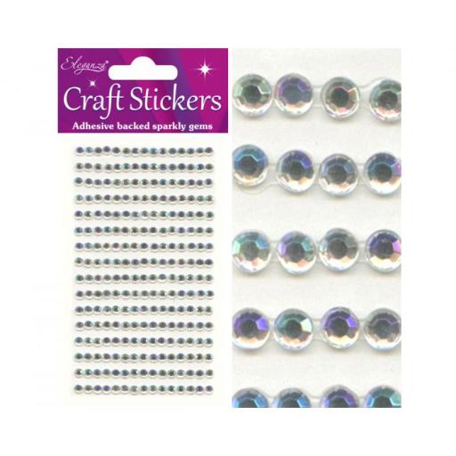Stickers 4mm 240 gems Iridescent