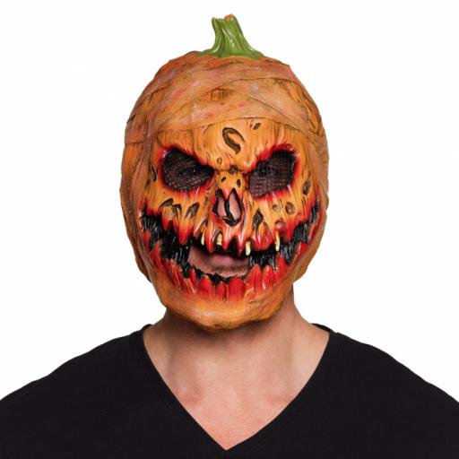 Latex head mask Pumpkin