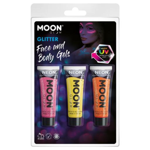 Moon Glow Neon UV Fine Glitter Gel