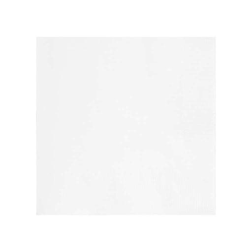 White Beverage Napkins: package of 20