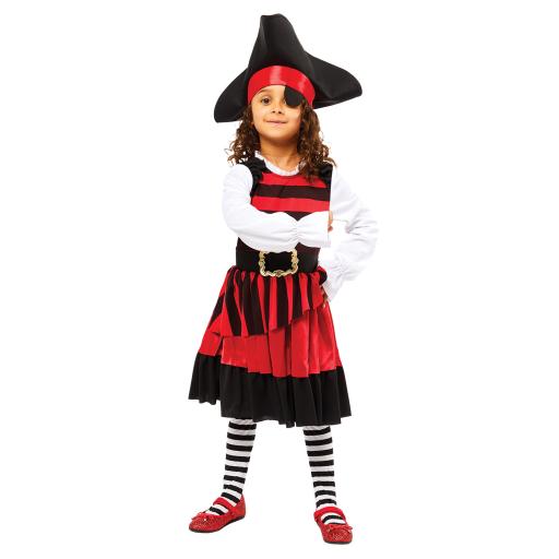 Pirate Lass Costume - Age 3-4 Years