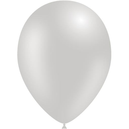11inch Metallic Silver x50pcs Latex Balloons