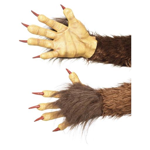 Beast / Krampus Demon Gloves, Brown
