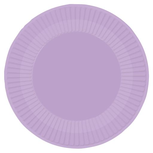 Lavender Paper Plates 23cm
