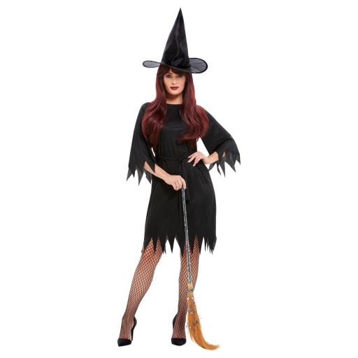 Spooky Witch Costume, Black M
