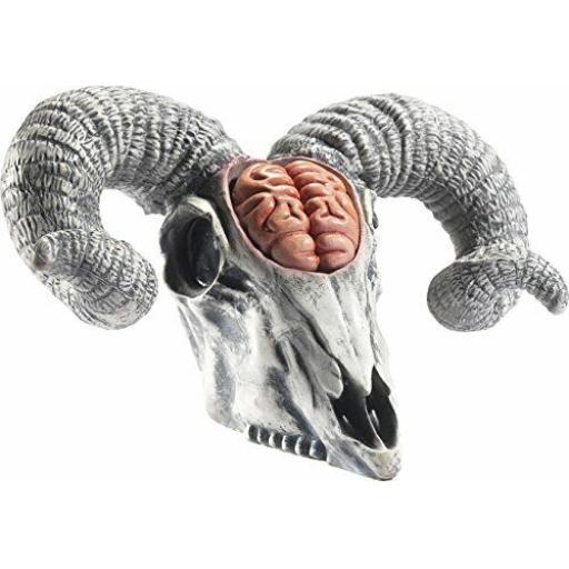 Smiffys Latex Rams Skull Prop with Exposed Brain