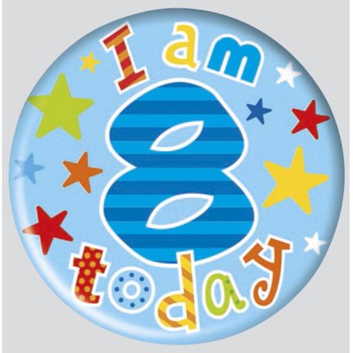 Happy 8th Birthday Small Badge