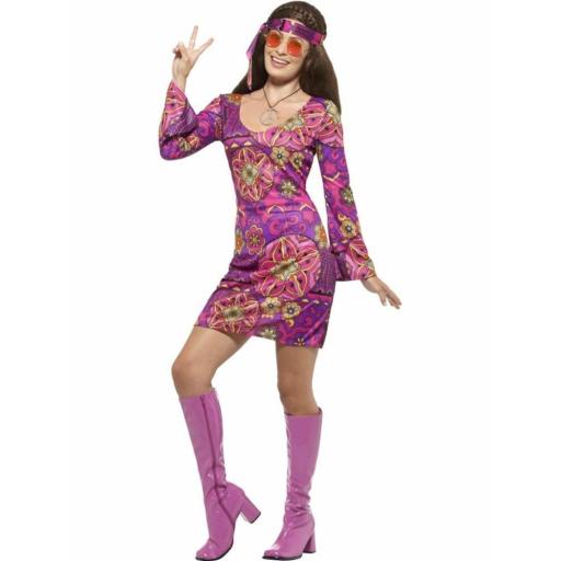 Hippie Chick Costume Size XS