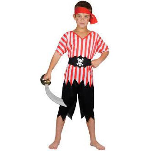 Age 3-4 High Seas Pirate Costume