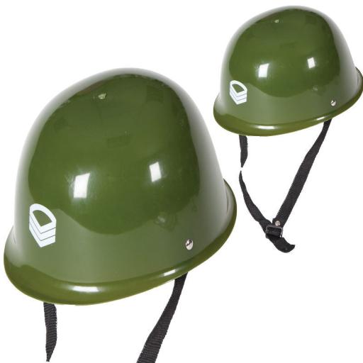 Green Army Soldier Helmet Hard Plastic Hat