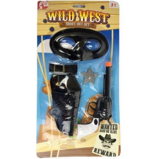 Red Deer Toys Wild West Cowboy Shoot Out Set - 39.5 x 21cm