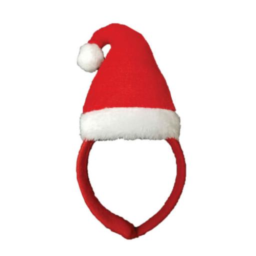 Velour Santa Hat on Headband