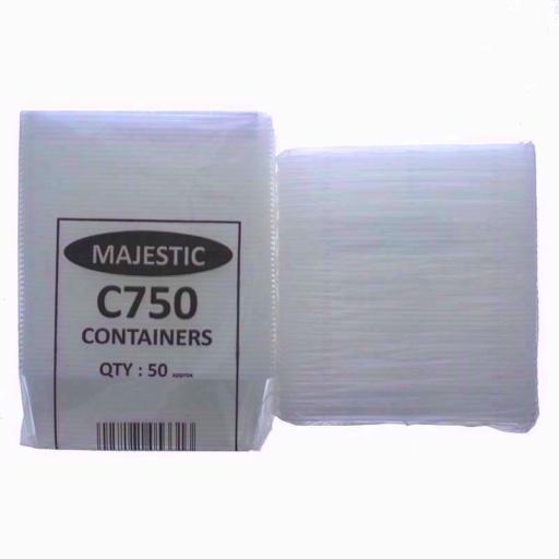 50 Mp Plastic Rect Containers & Lids