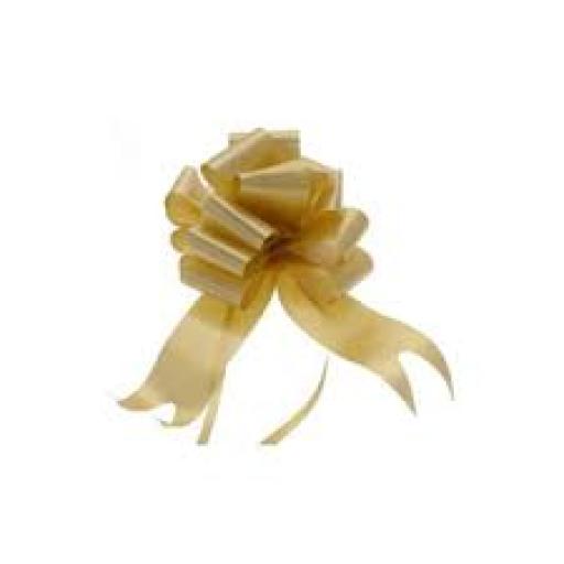 50 Mm Gold Pull Bow 20Pk