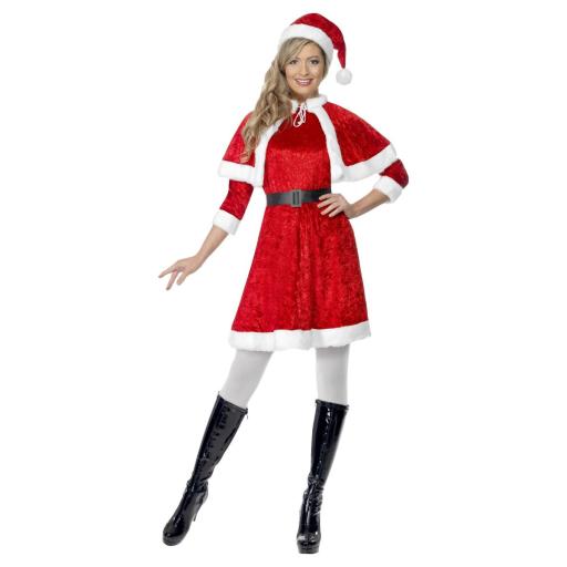Miss Santa Costume, Red Medium