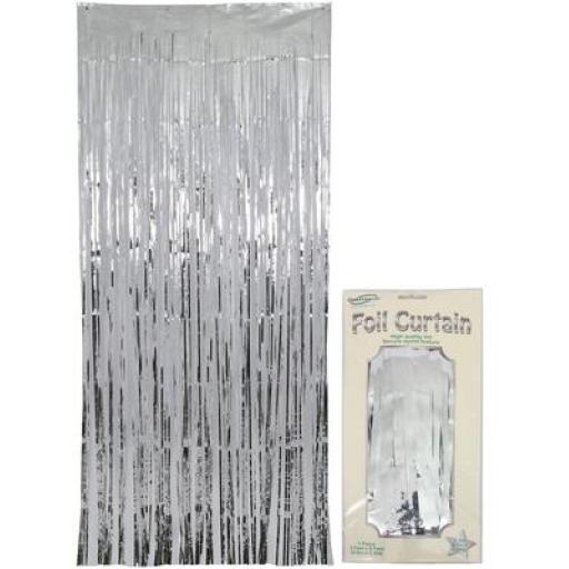 Silver Foil Curtains 0.9m x 2.4m