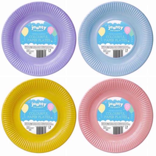 12 Party Plates Paper (9 Inch)