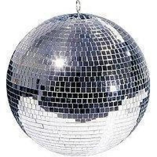 20cm Silver Mirror Ball (8″) with 10mm Facets