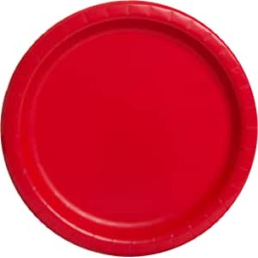 Red Paper Plates 17.1cm