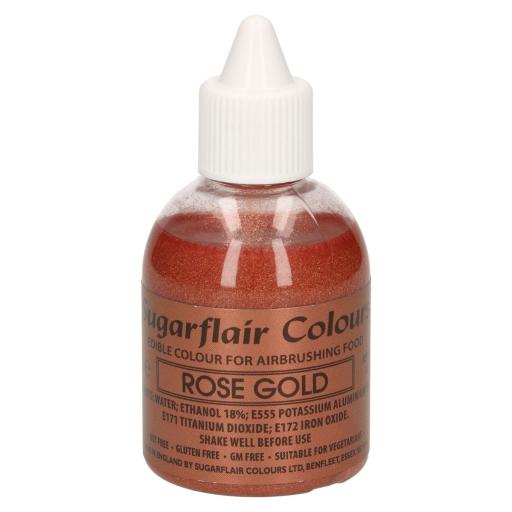 Sugarflair Airbrush Colouring -Glitter Rose Gold- 60ml
