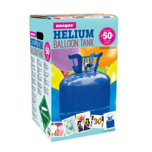 Disposable Helium Canister Large Fill's 50x9" Balloons