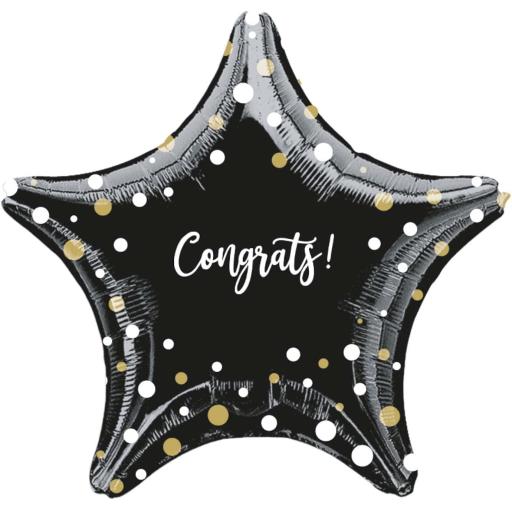Congratulations Celebration Star Foil Balloon - 18