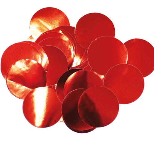Metallic Foil Confetti 25mm x 14g Red