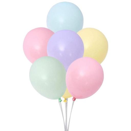 Asso. Latex Balloons Macaron 12 inch  Pk 100