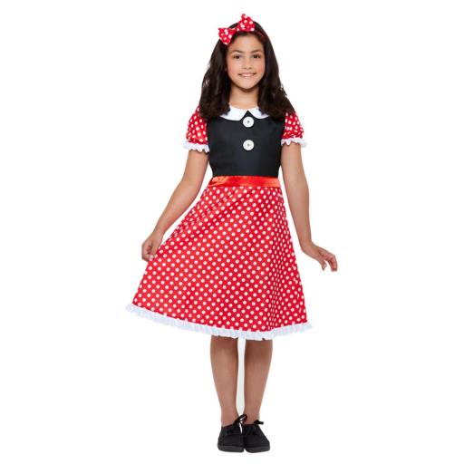 Mouse Costume, Red & White Medium Size