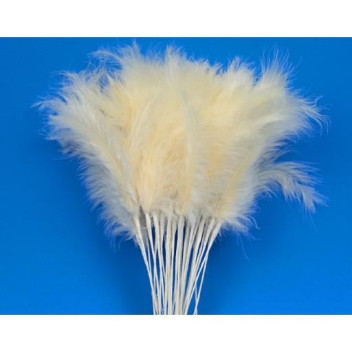 Ivory Feathers Spray H.28Cm