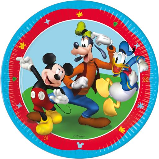 Paper Plates  Mickey Rock The House 23Cm  8 Pk