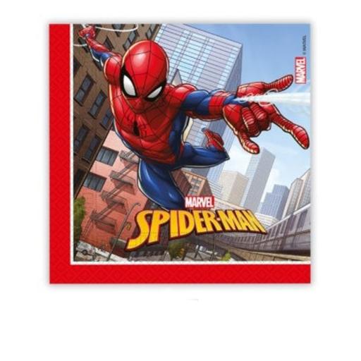 Spiderman  Crime  Fighter Napkins 20 Pk