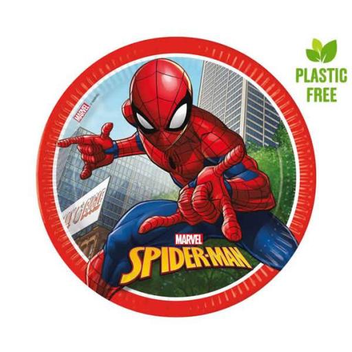 Paper Plates Spider -Man  Crime Fighter 8Pk