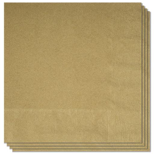 Eco Servietten  Napkins 33Cm X 33 Cm  20Pk Gold