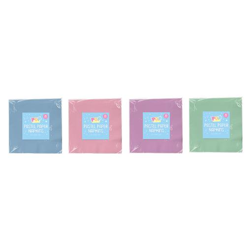 2 Ply Colourful Paper Napkins30 Pk