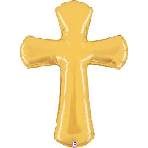 44inch  Metalic Shape Cross Foil Balloon