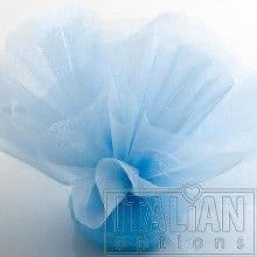 Crystal Net Scalloped Light  Blue