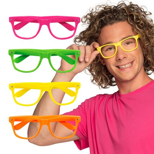 Party Glasses Neon Assorted