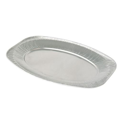 Small Oval Foil Platters 10in/250mm 4pcs