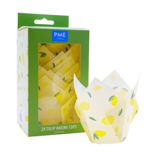 24 x  – Tulip Muffin Cases – Lemons