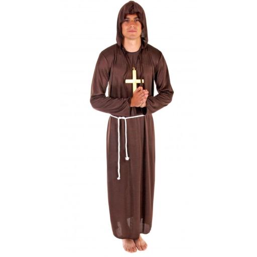 Monk Costume Adult Includes Robe With hood And Belt