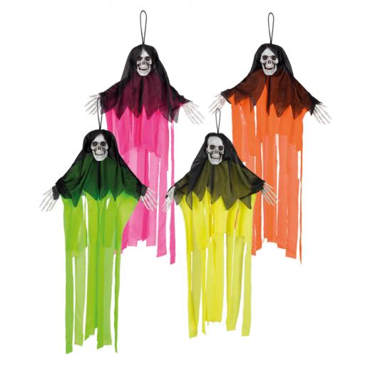 Decoration Skull ghost neon assorted