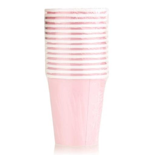 Disposable Cups Pink 9 Oz 14 Ct